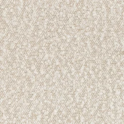 Pouf en tissu bouclette - blanc écru