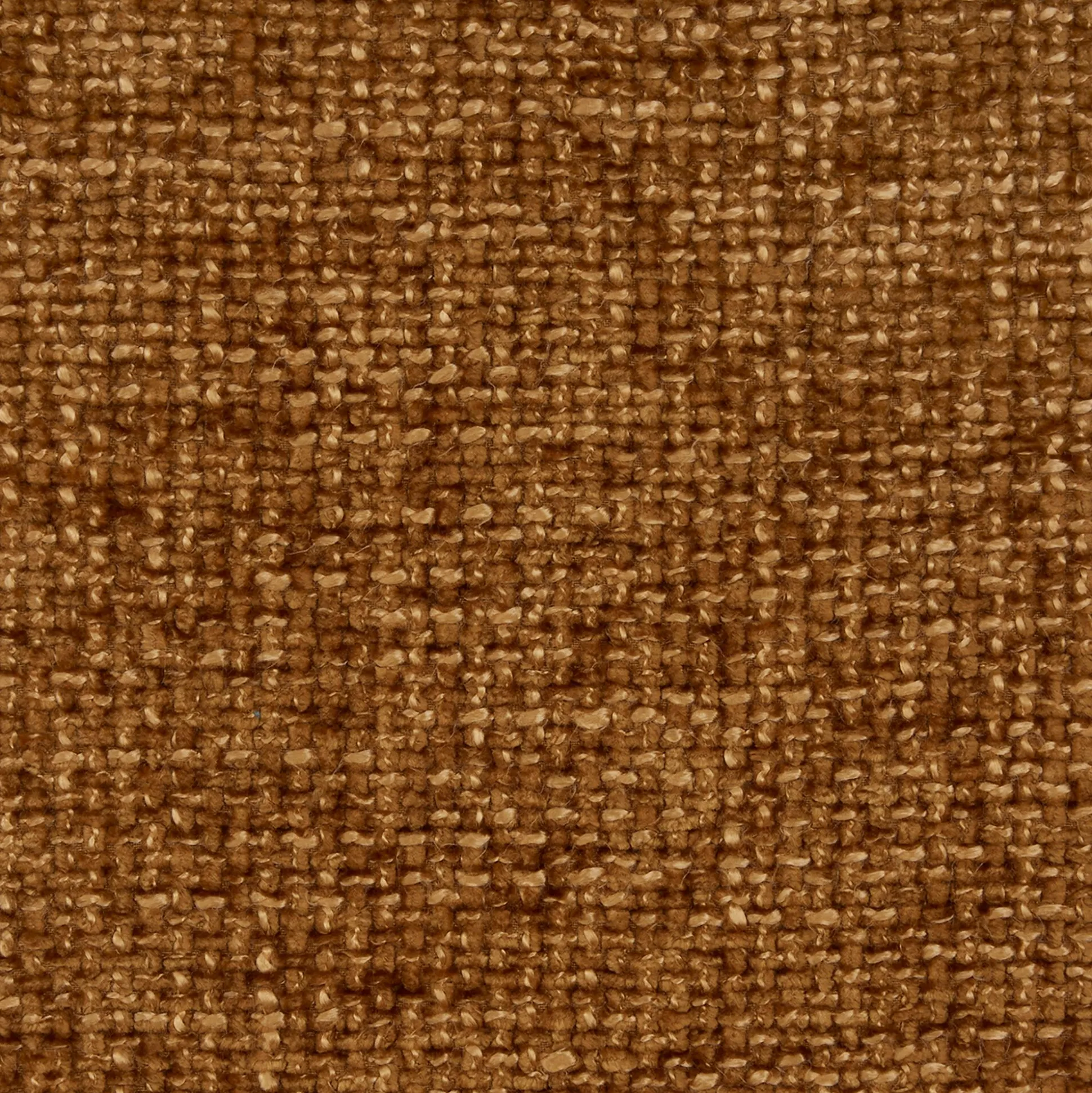 Pouf en tissu chenille - jaune argan