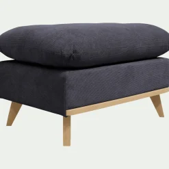 Pouf en tissu crown - bleu calabrun