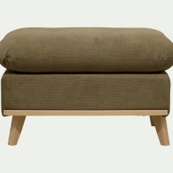 Pouf en tissu crown - vert cèdre