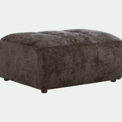 Pouf en tissu Eden - marron