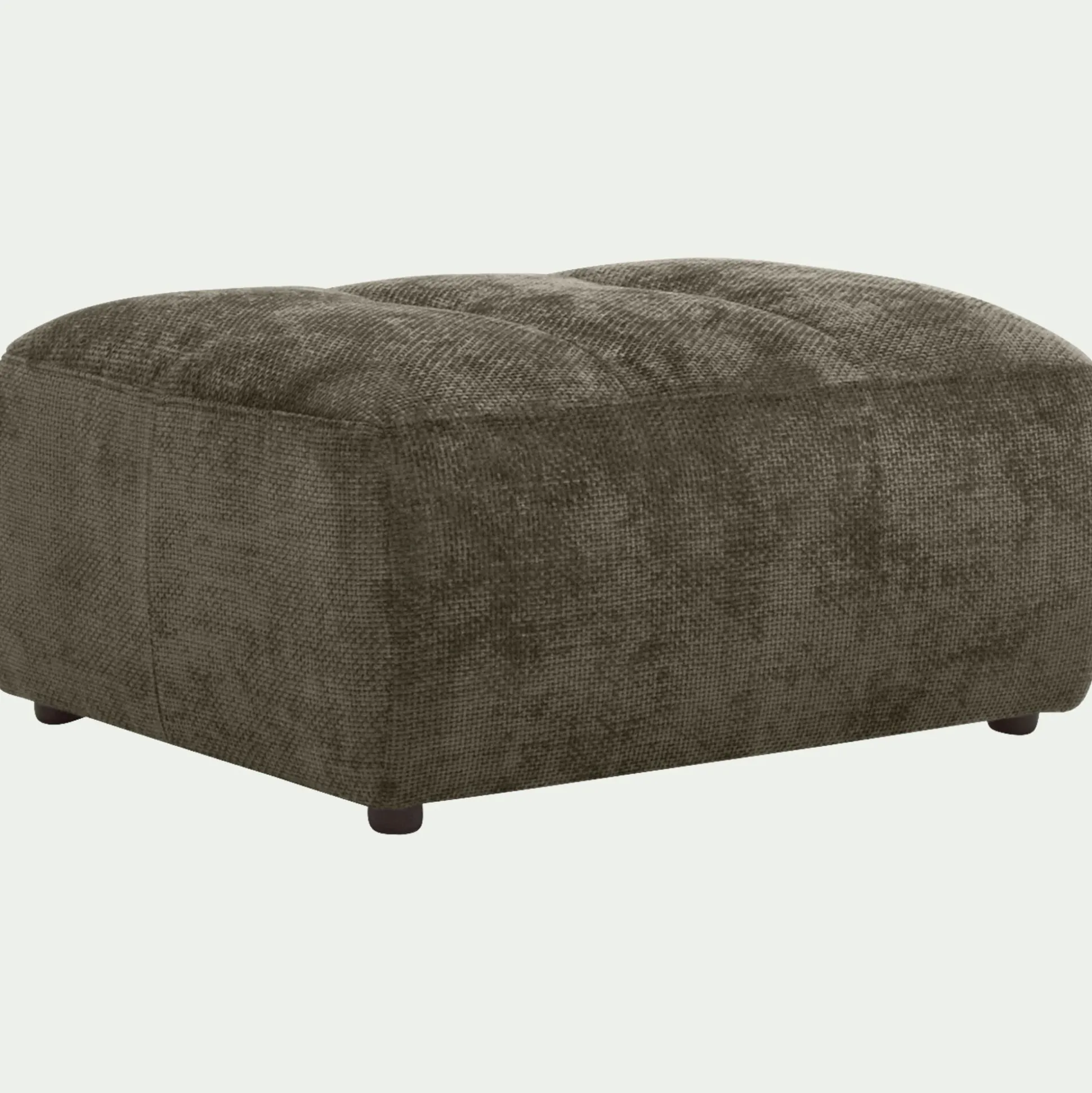 Pouf en tissu Eden - vert cèdre