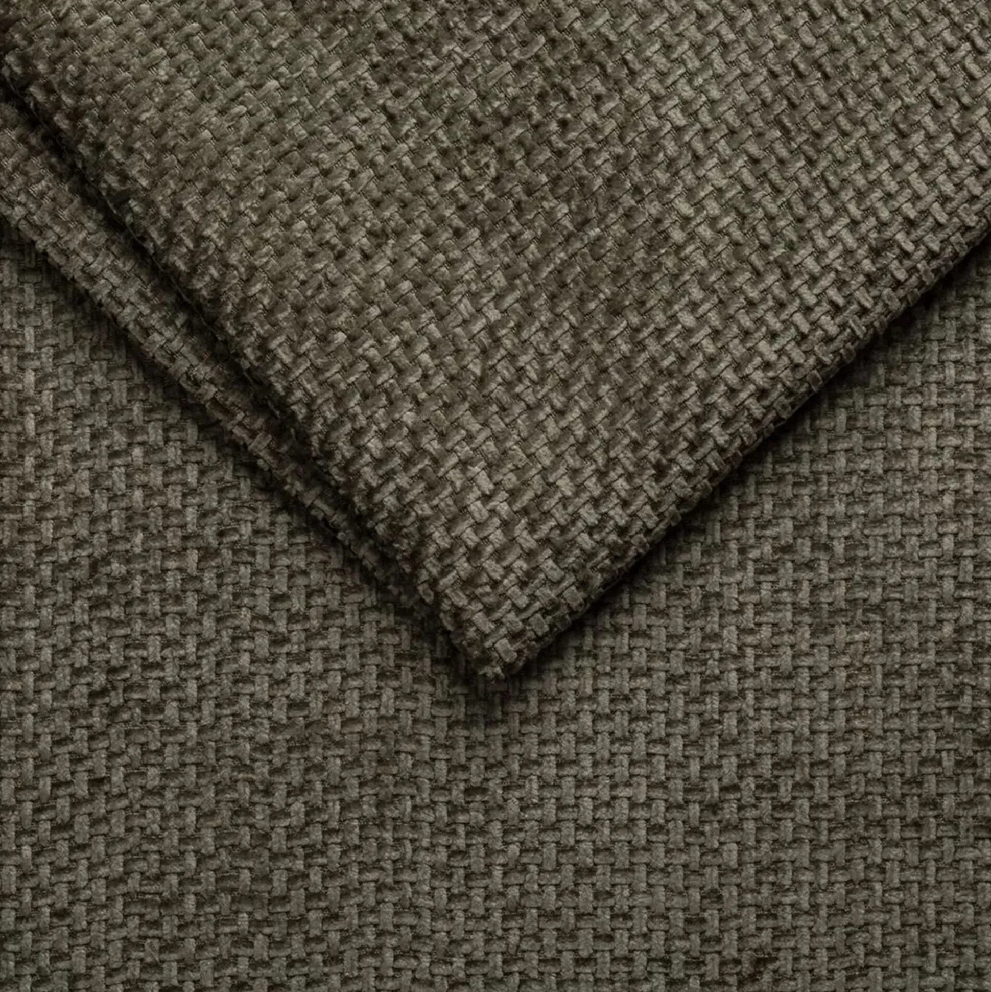 Pouf en tissu Eden - vert cèdre