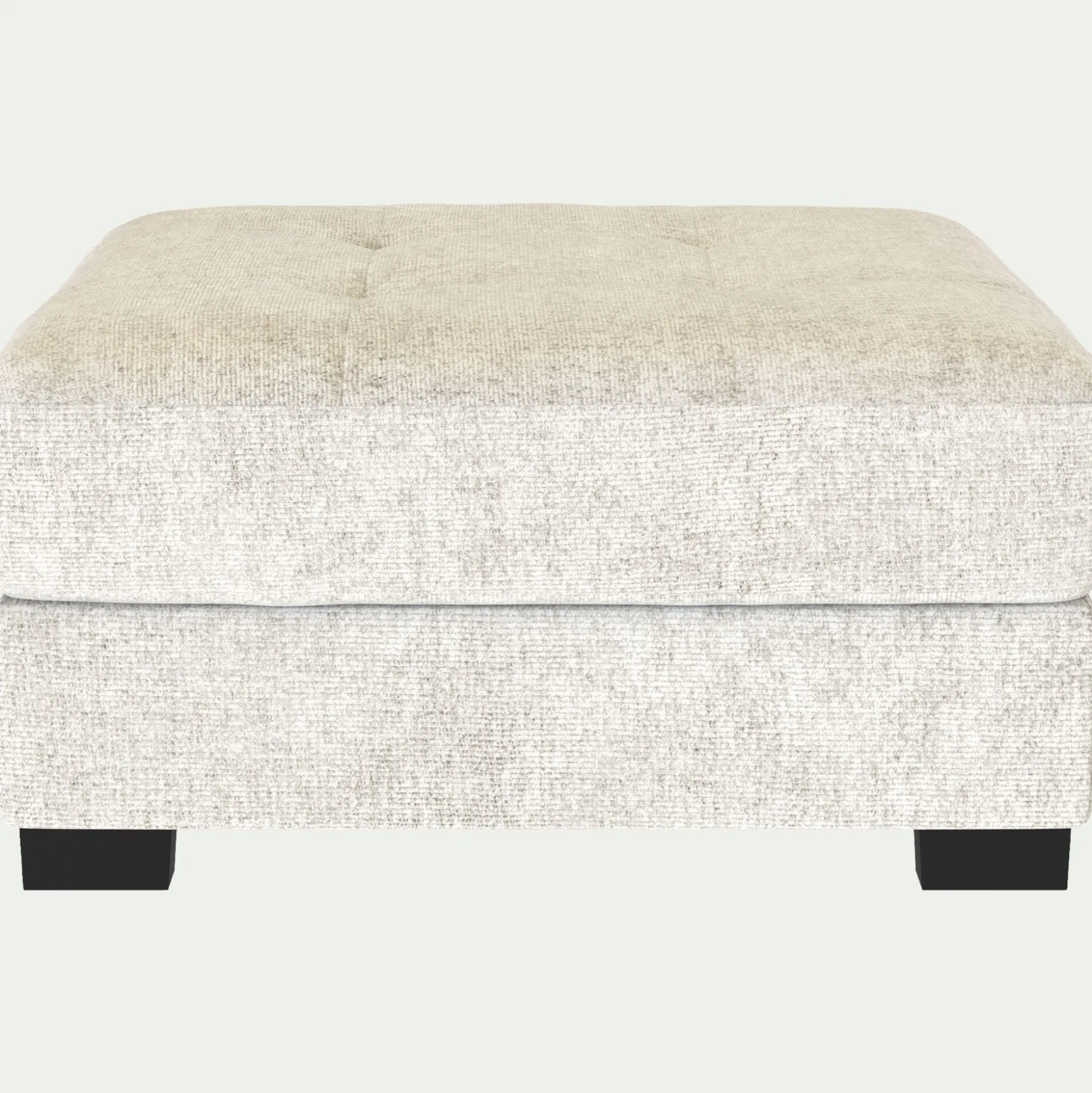 Pouf en tissu Genesis - blanc ventoux