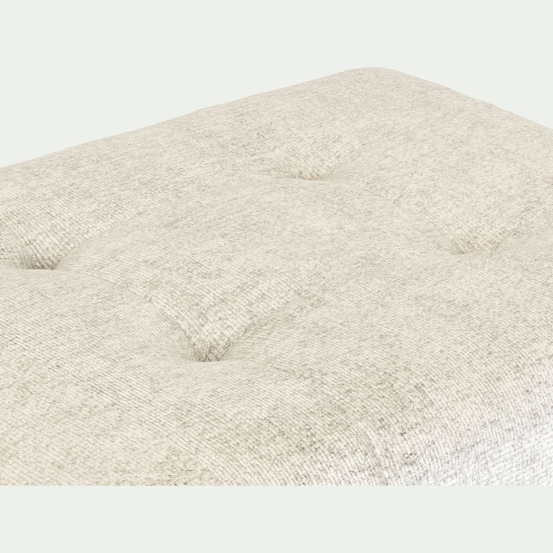 Pouf en tissu Genesis - blanc ventoux