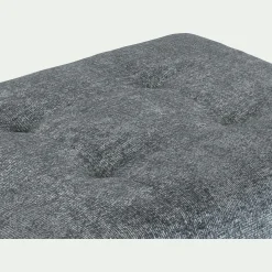 Pouf en tissu Genesis avec coffre - gris ardoise