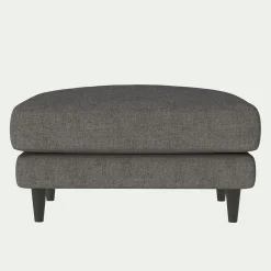 Pouf en tissu joint - gris restanque