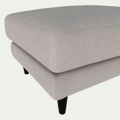 Pouf en tissu joint - gris borie