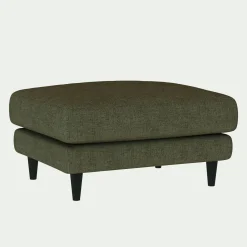 Pouf en tissu joint - vert cèdre