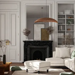 Pouf en tissu monclar - beige roucas