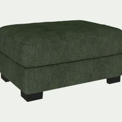 Pouf en tissu Monclar - vert cèdre