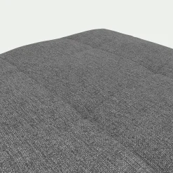 Pouf en tissu pop avec coffre - gris