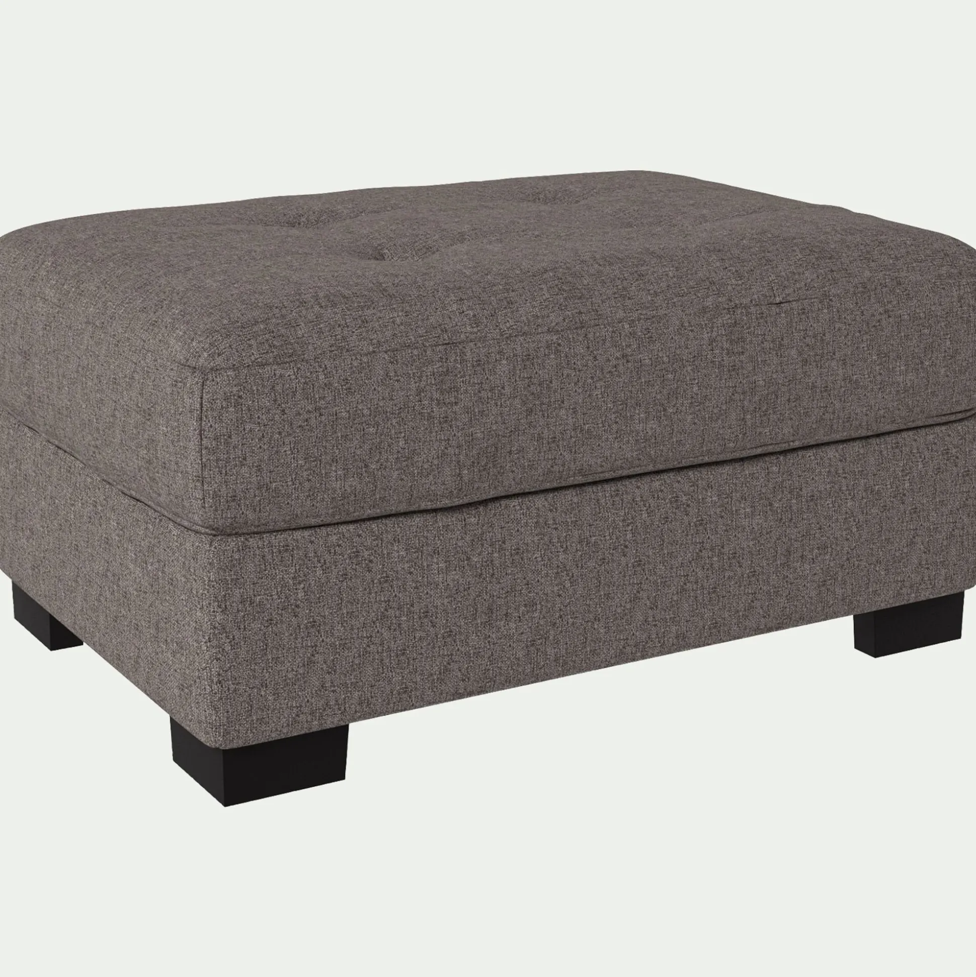 Pouf en tissu Pop avec coffre - taupe