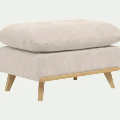 Pouf en tissu storm - beige roucas