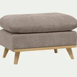 Pouf en tissu storm - taupe