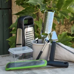 Presse ail en inox H16,7cm - gris métallisé