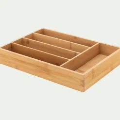 Range couvert en bambou - naturel 35x25cm