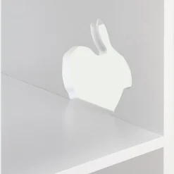 Rangement forme maison 5 cases pour chambre enfant - blanc