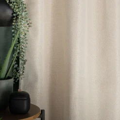 Rideau à œillets en polyester 135x300cm - beige roucas