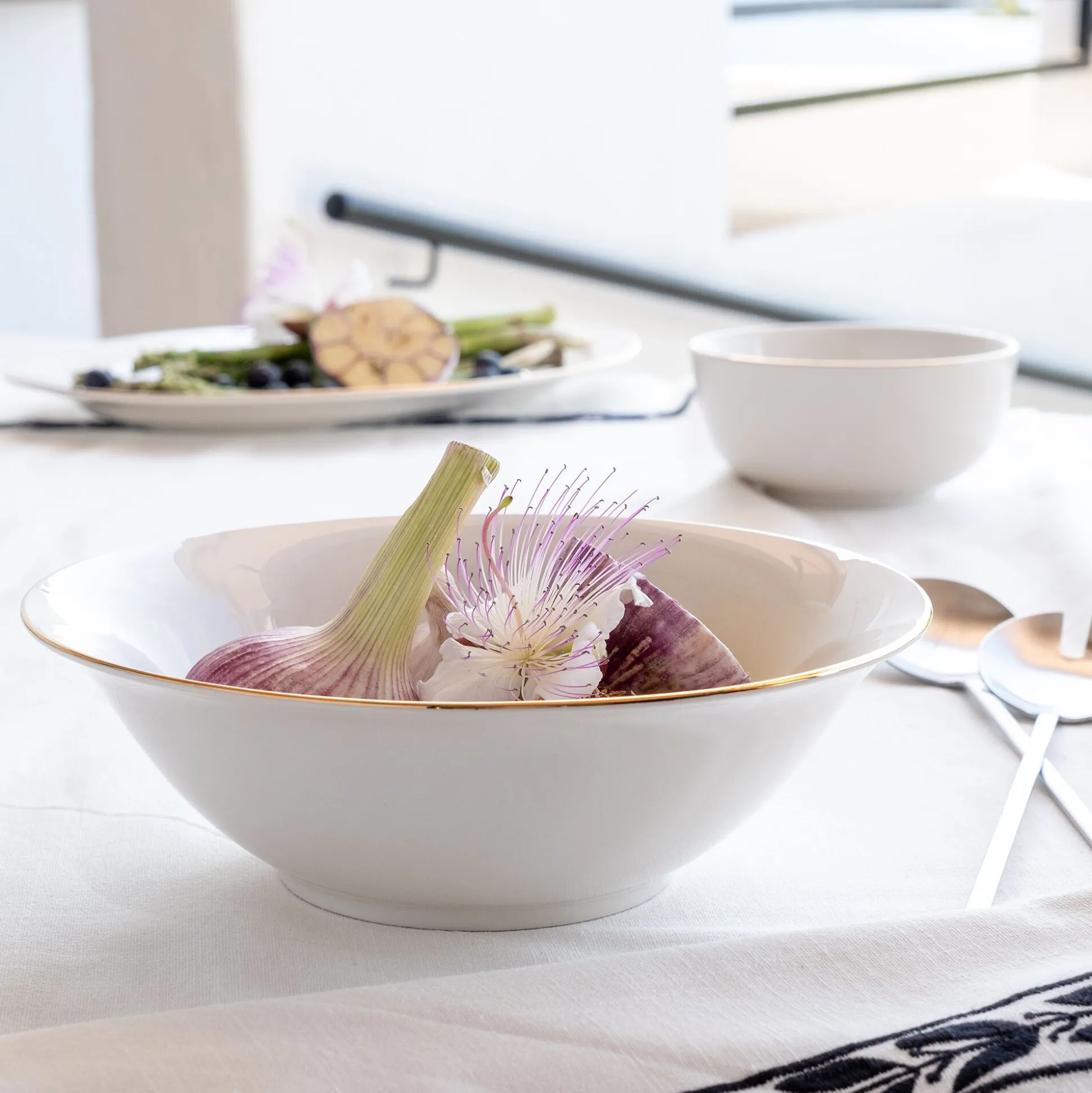 Saladier en porcelaine D23cm - blanc