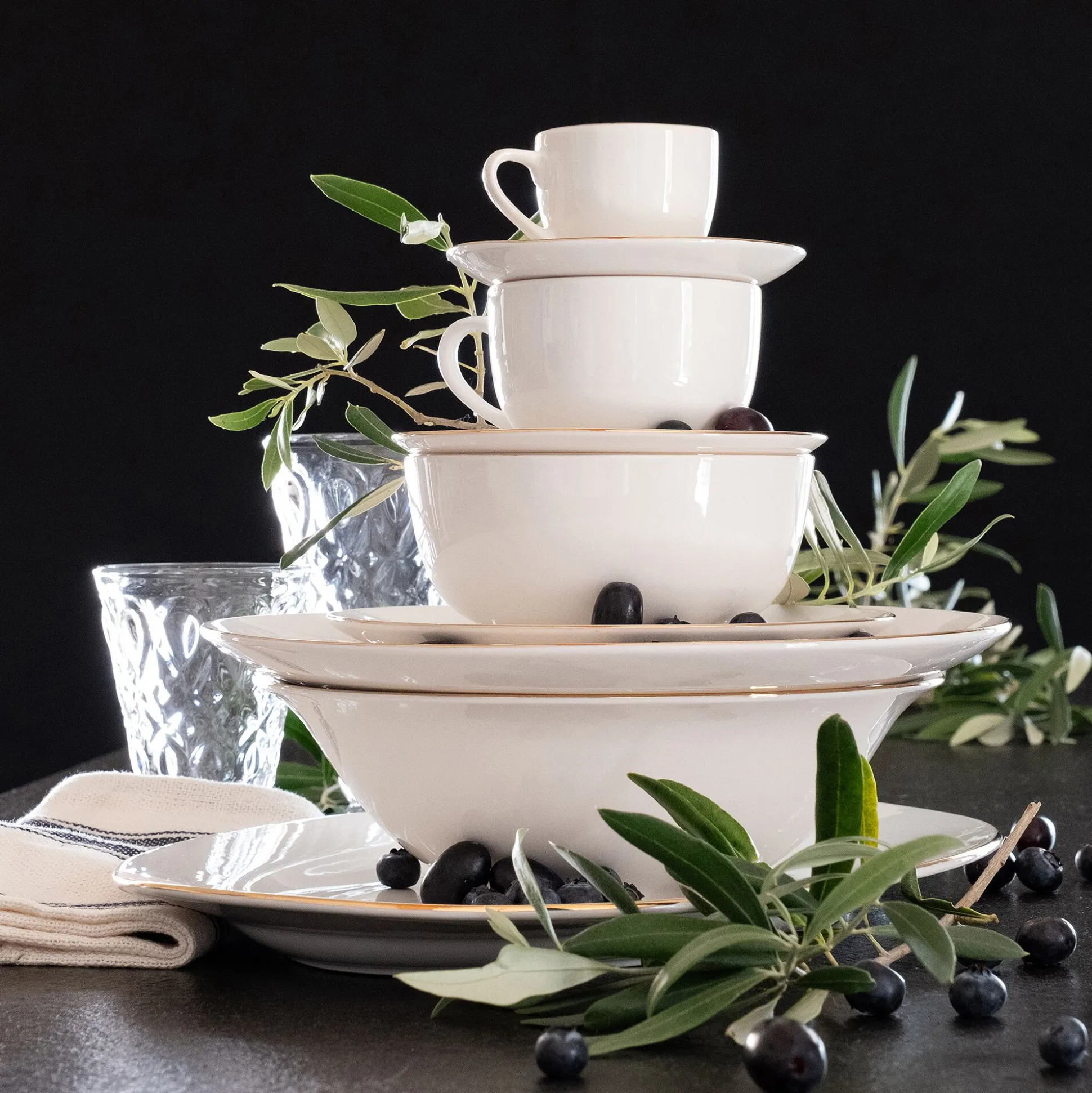 Saladier en porcelaine D23cm - blanc