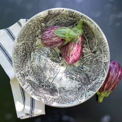 Saladier XXL en grès D38,7cm - beige