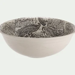 Saladier XXL en grès D38,7cm - beige