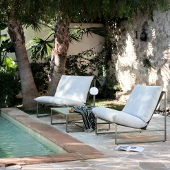 Salon de jardin en aluminium - vert cèdre (2 places)