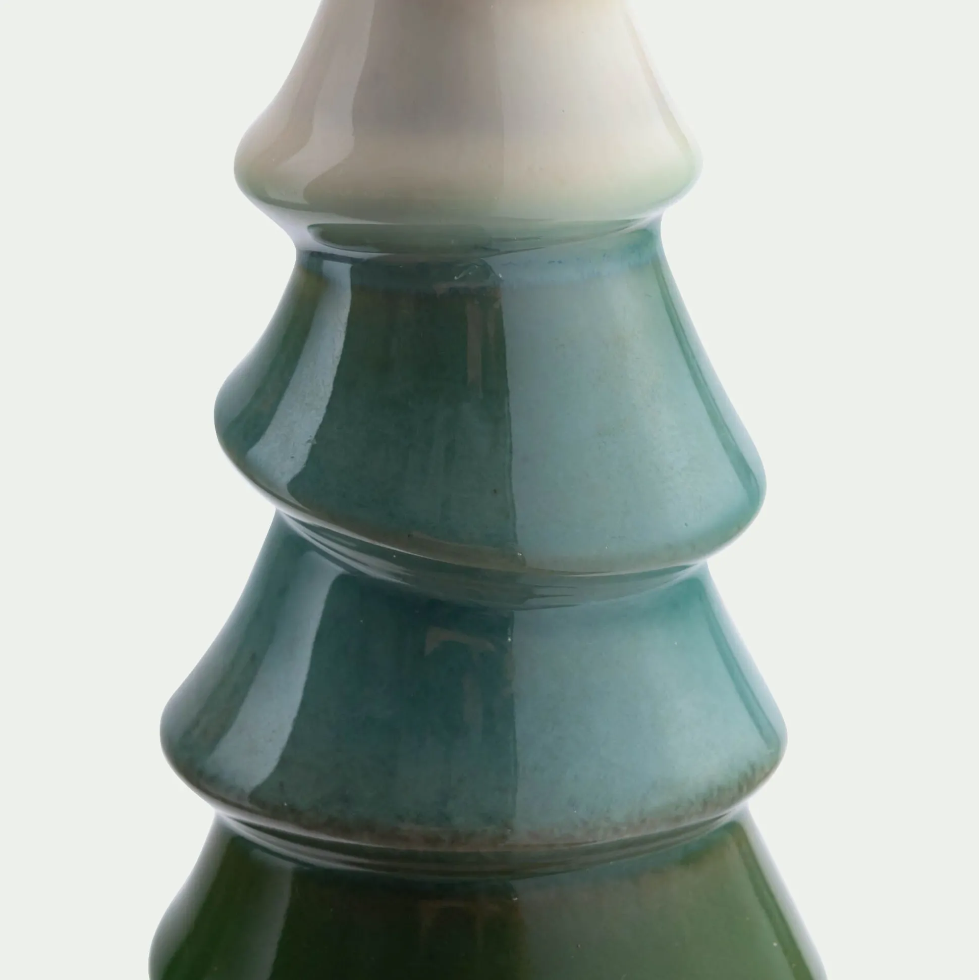 Sapin décoratif à poser en céramique H15,9cm - vert