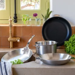 Sauteuse en aluminium De Buyer D28cm - noir