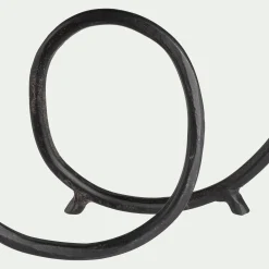 Sculpture décorative en fer H30cm - noir