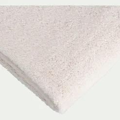 Serviette de bain bouclette en coton - blanc ventoux 50x100cm