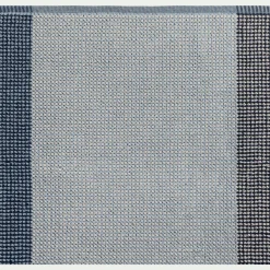 Serviette de toilette bouclette jacquard en coton 50x100cm - bleu