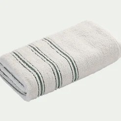 Serviette de toilette en coton - blanc 50x100cm