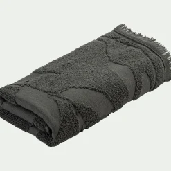 Serviette de toilette en coton - vert cèdre 50x100cm