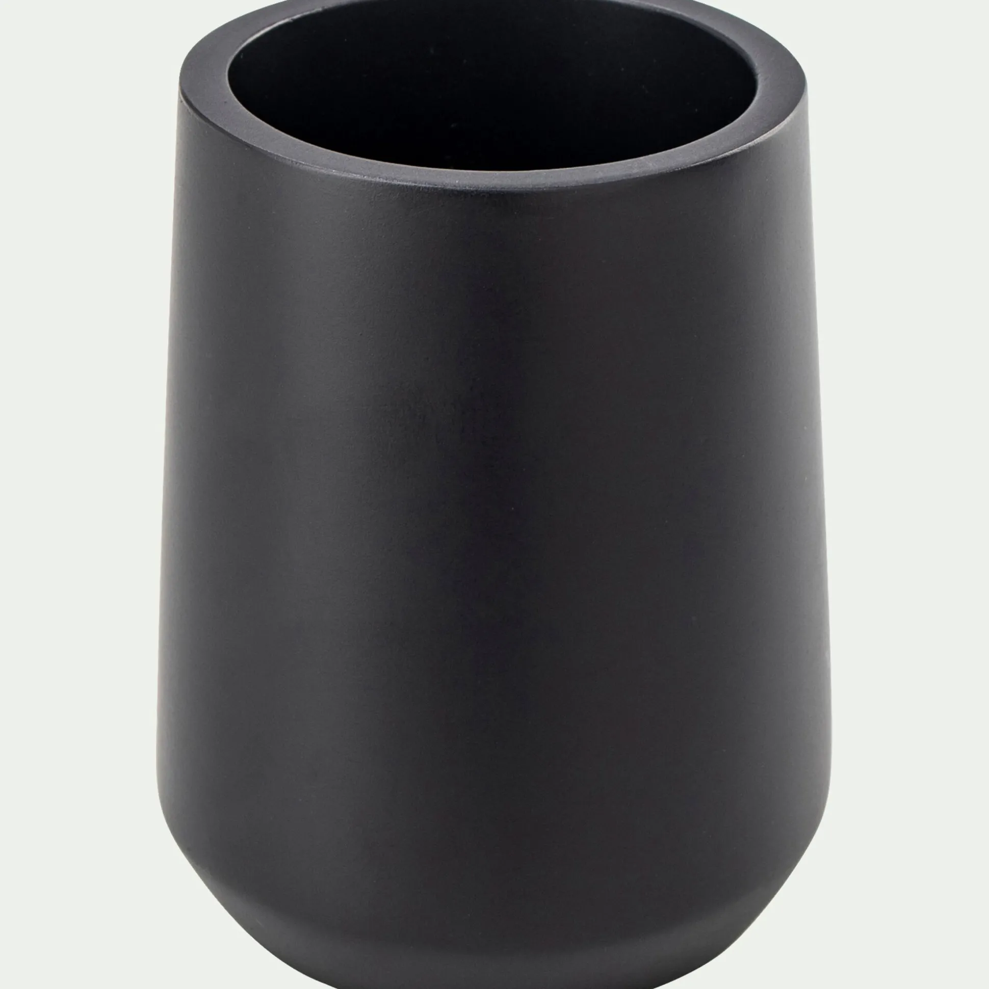 Set de salle de bain en polyresine - noir