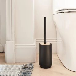 Set de salle de bain en polyresine - noir