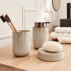 Set de salle de bain en céramique - gris