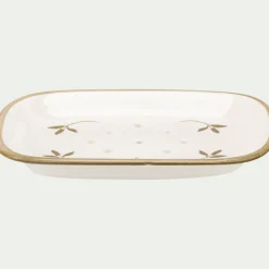 Set de salle de bain en grès - blanc