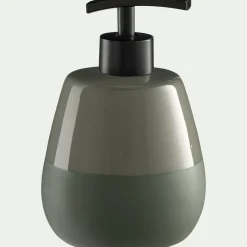 Set de salle de bain en grès - vert cèdre