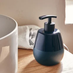 Set de salle de bain en grès - bleu figuerolles