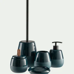 Set de salle de bain en grès - bleu figuerolles