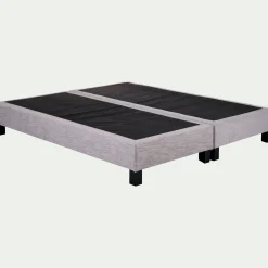 Sommier tapissier ferme alinea 180x200cm - gris granite