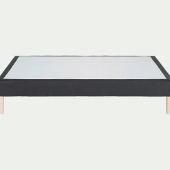 Sommier tapissier 140x190cm - gris anthracite