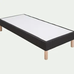 Sommier tapissier 90x200cm - gris anthracite