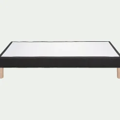 Sommier tapissier 90x200cm - gris anthracite
