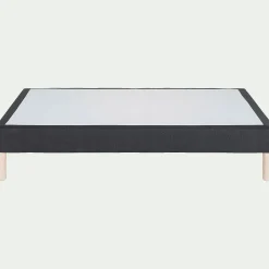 Sommier tapissier 140x190cm gris anthracite