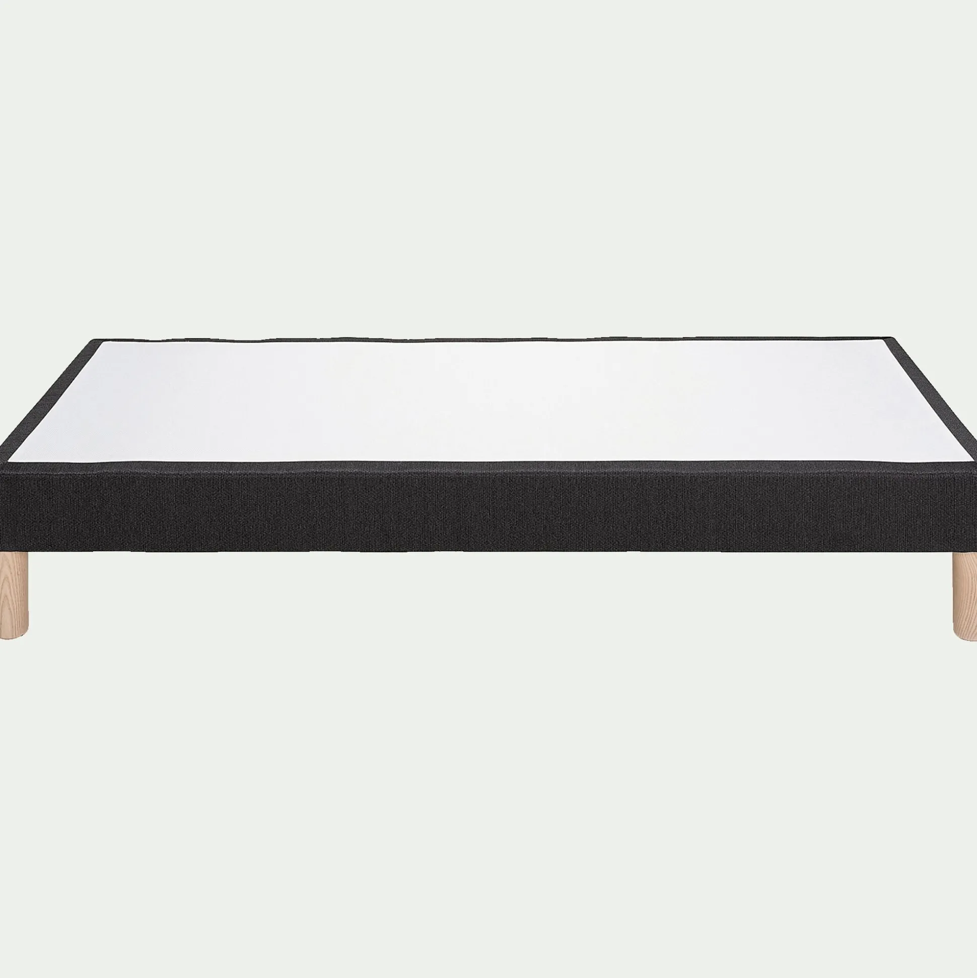 Sommier tapissier 90x200cm gris anthracite