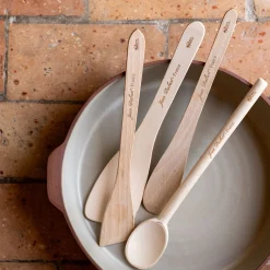 Spatule galbée en bois de hêtre 30cm - naturel