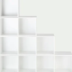 Structure 3 cases en bois H102,6cm - blanc